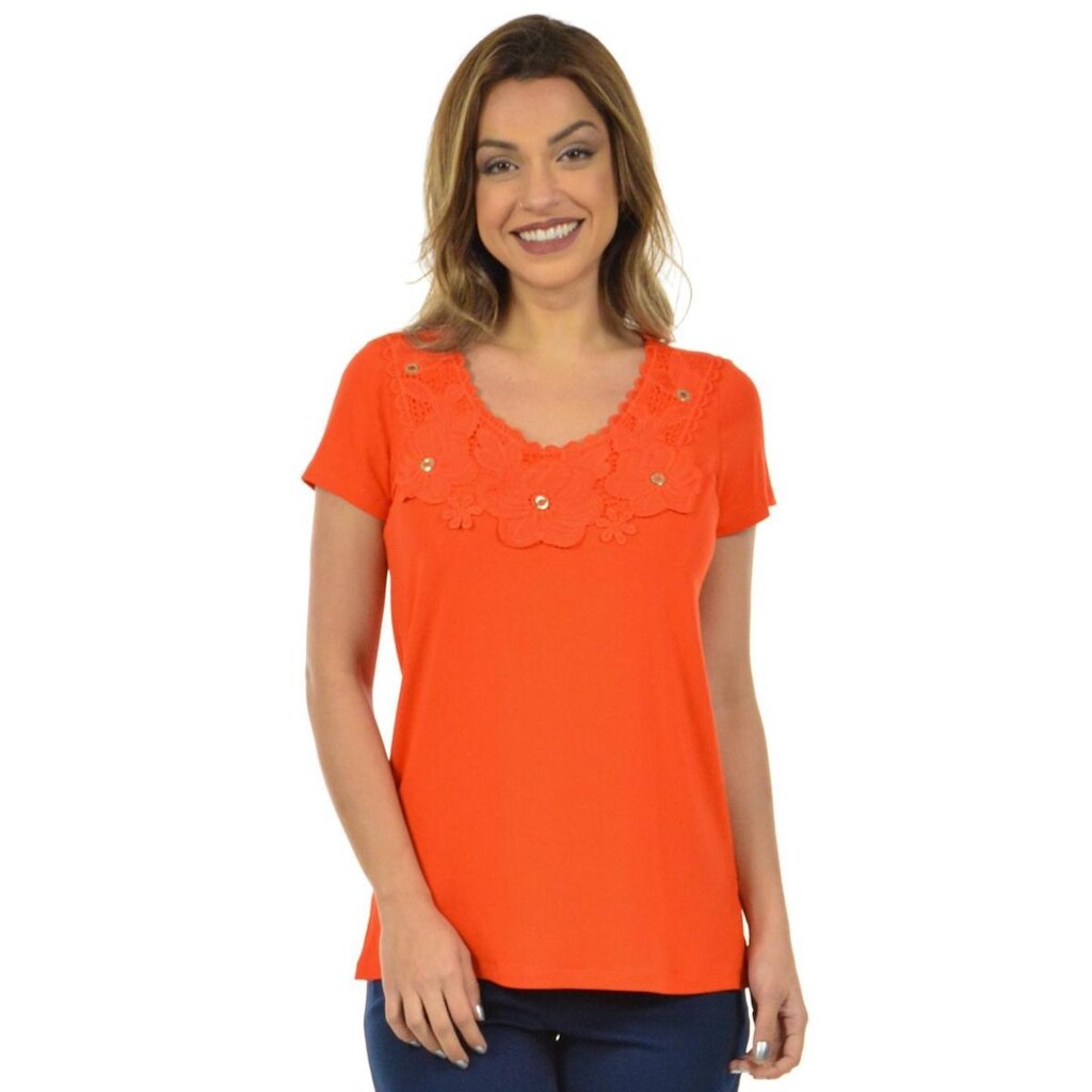 Blusa florais fenomenal Branco P
