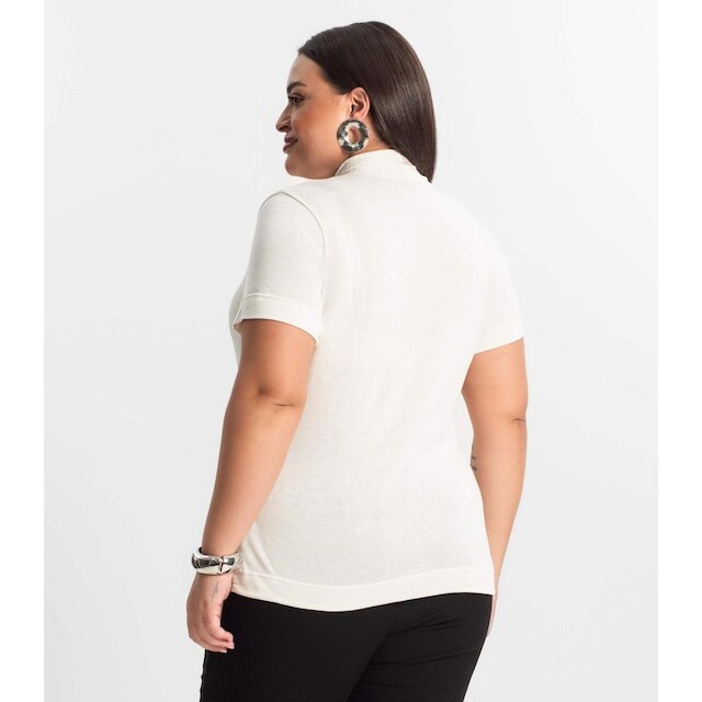 Blusa Gola Alta Feminina Plus Size Secret Glam