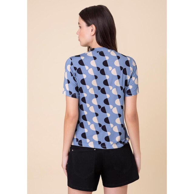 Blusa Gola Alta Mosaico Estampado M