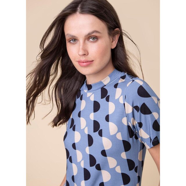 Blusa Gola Alta Mosaico Estampado M