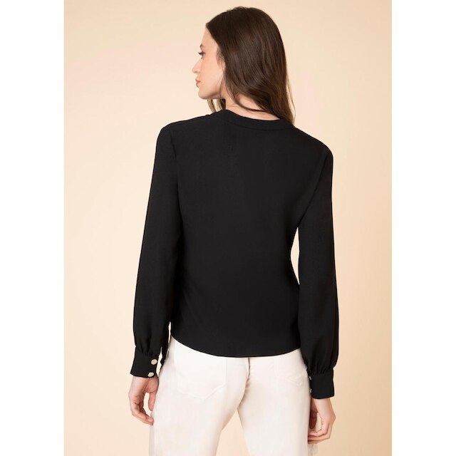 Blusa Gola Franzida Faixa Lateral Vermelho P
