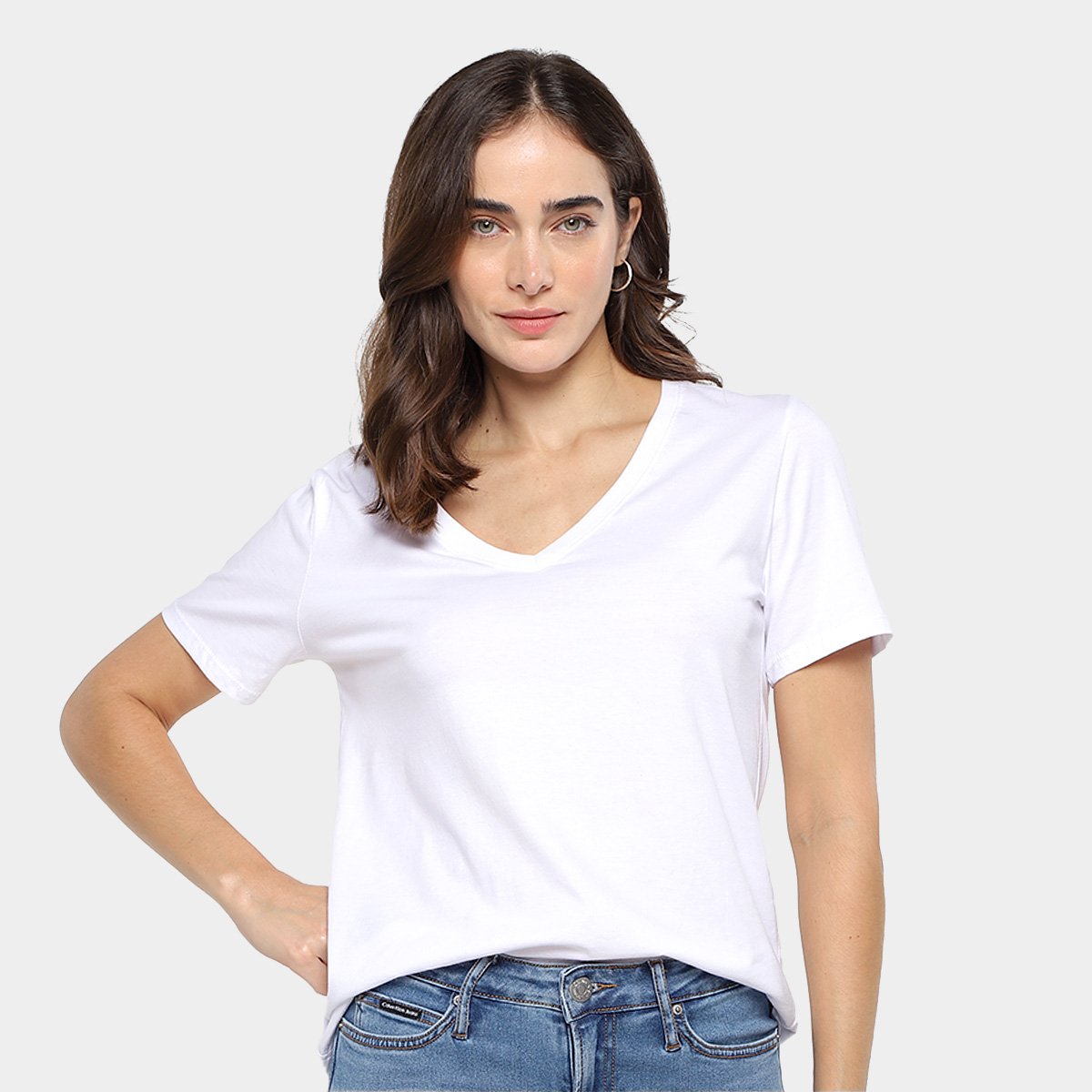 Blusa Hering Básica Gola V Feminina é ruim? Blusa Hering Básica Gola V Feminina é boa?