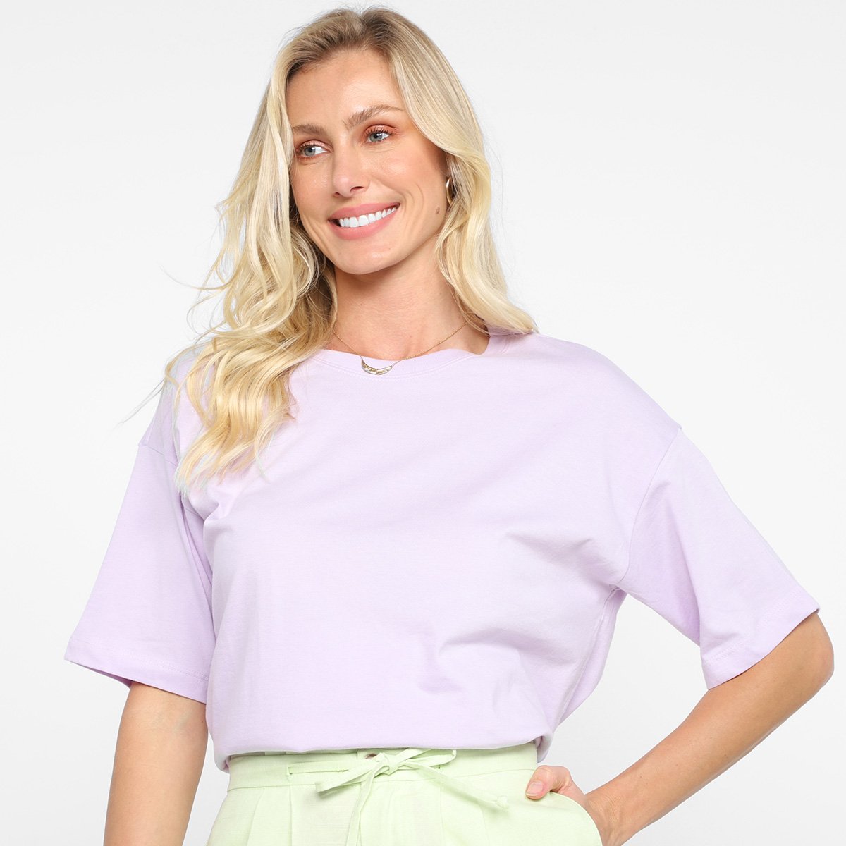 Blusa Hering Básica Lisa Feminina - Lilás é ruim? Blusa Hering Básica Lisa Feminina - Lilás é boa?