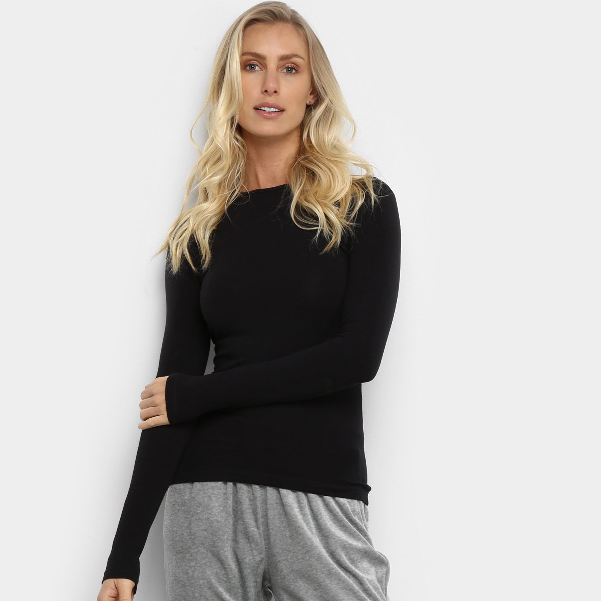 Blusa Hering Básica Manga Longa Feminina é ruim? Blusa Hering Básica Manga Longa Feminina é boa?
