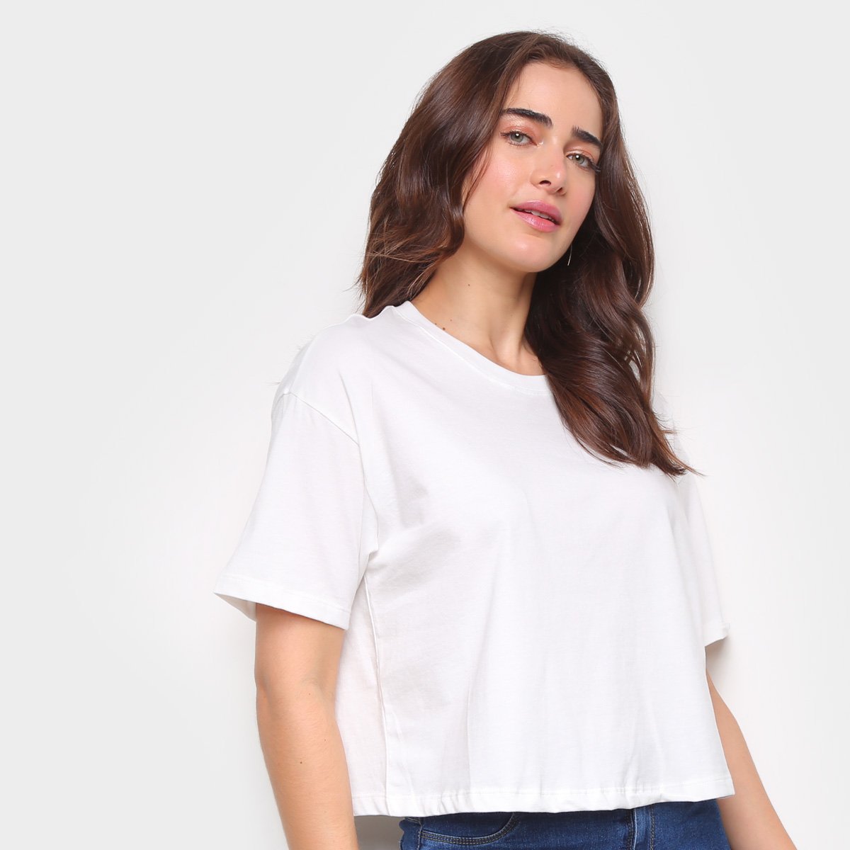Blusa Hering Box Feminina - Bege Menor preço em Blusa Hering Box Feminina - Bege