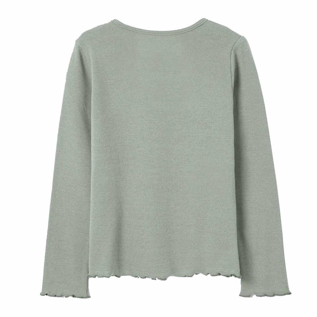 Blusa Hering Kids Infantil Menina Manga Longa Em Ribana Verde