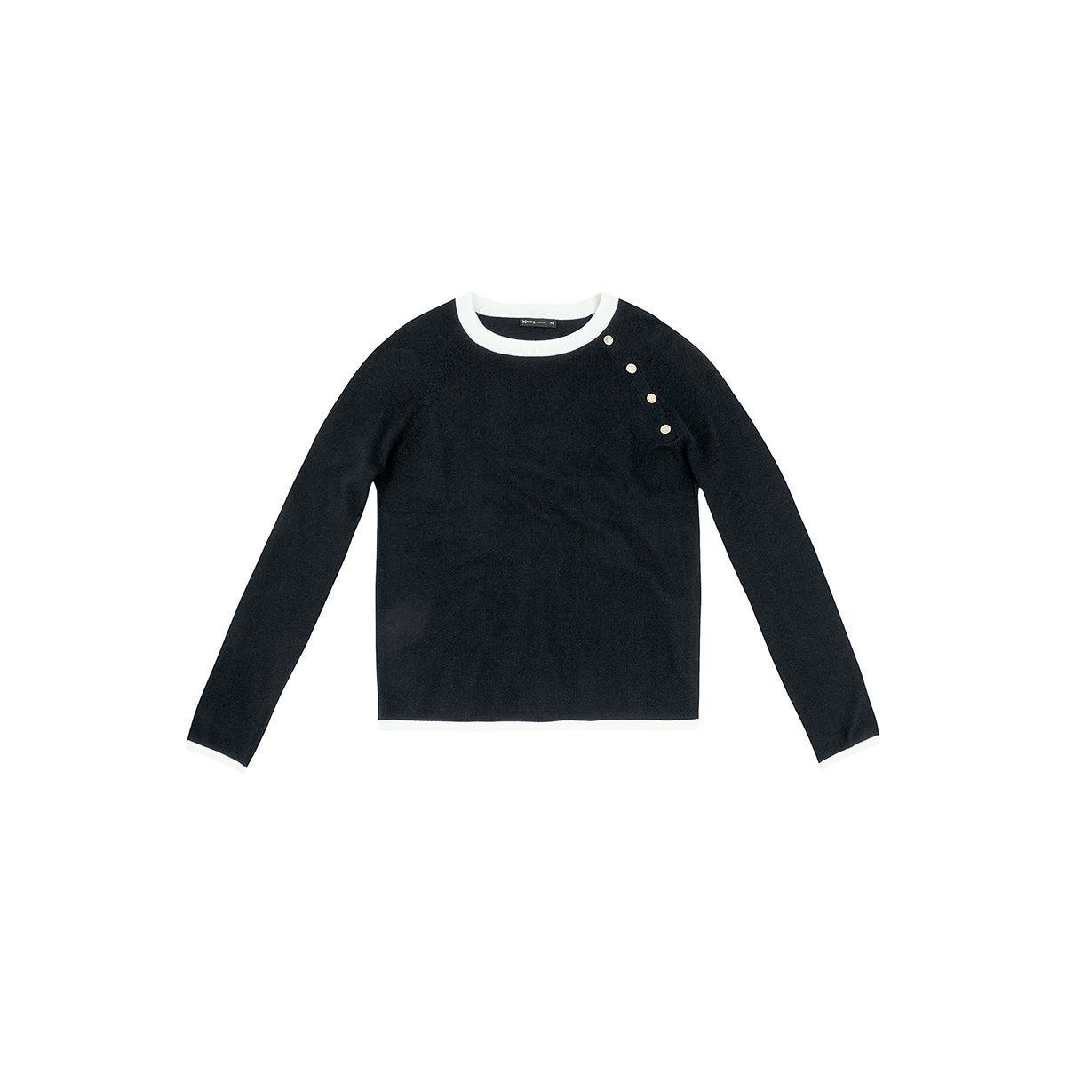 Blusa Hering Manga Longa Tricô De Algodão Feminina - Preto Menor preço em Blusa Hering Manga Longa Tricô De Algodão Feminina - Preto