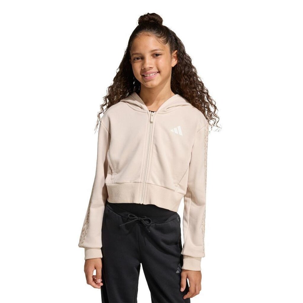 Blusa Infantil Adidas Capuz Frontal Seasonals Animal Fecho Zíper