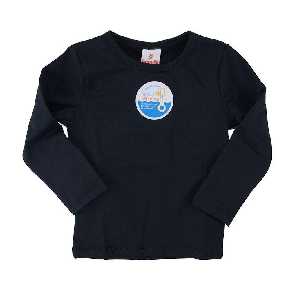 Blusa Infantil Brandili Térmica Preta - 801480