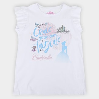 Blusa Infantil Disney Cinderela Fairy Tail Feminina