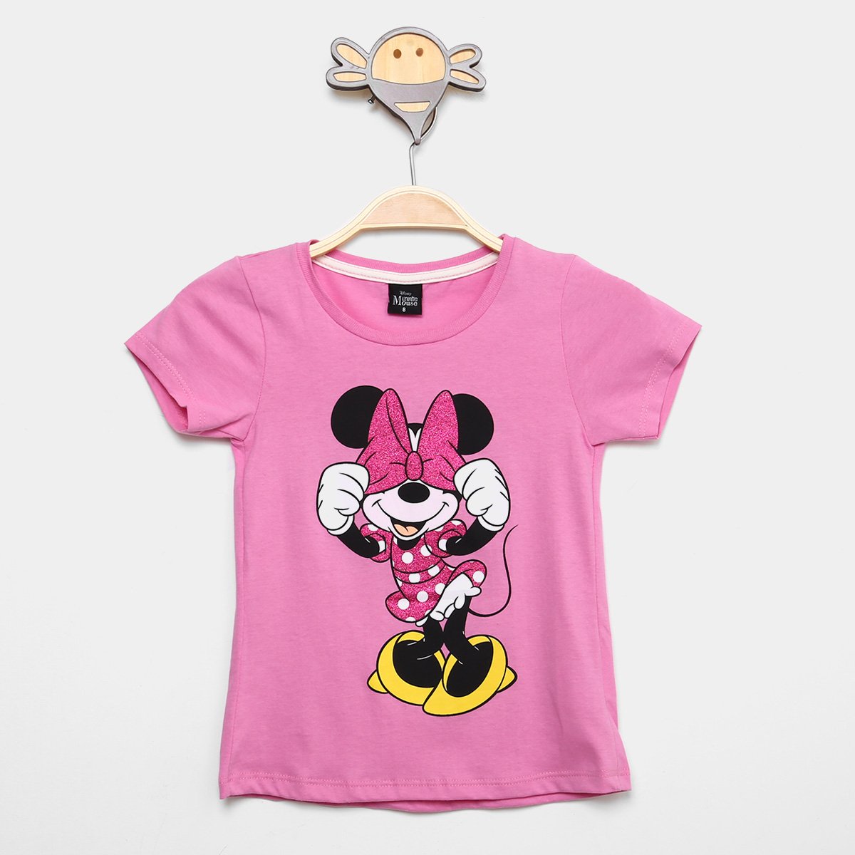 Blusa Infantil Disney Minnie Feminina - Rosa Menor preço em Blusa Infantil Disney Minnie Feminina - Rosa