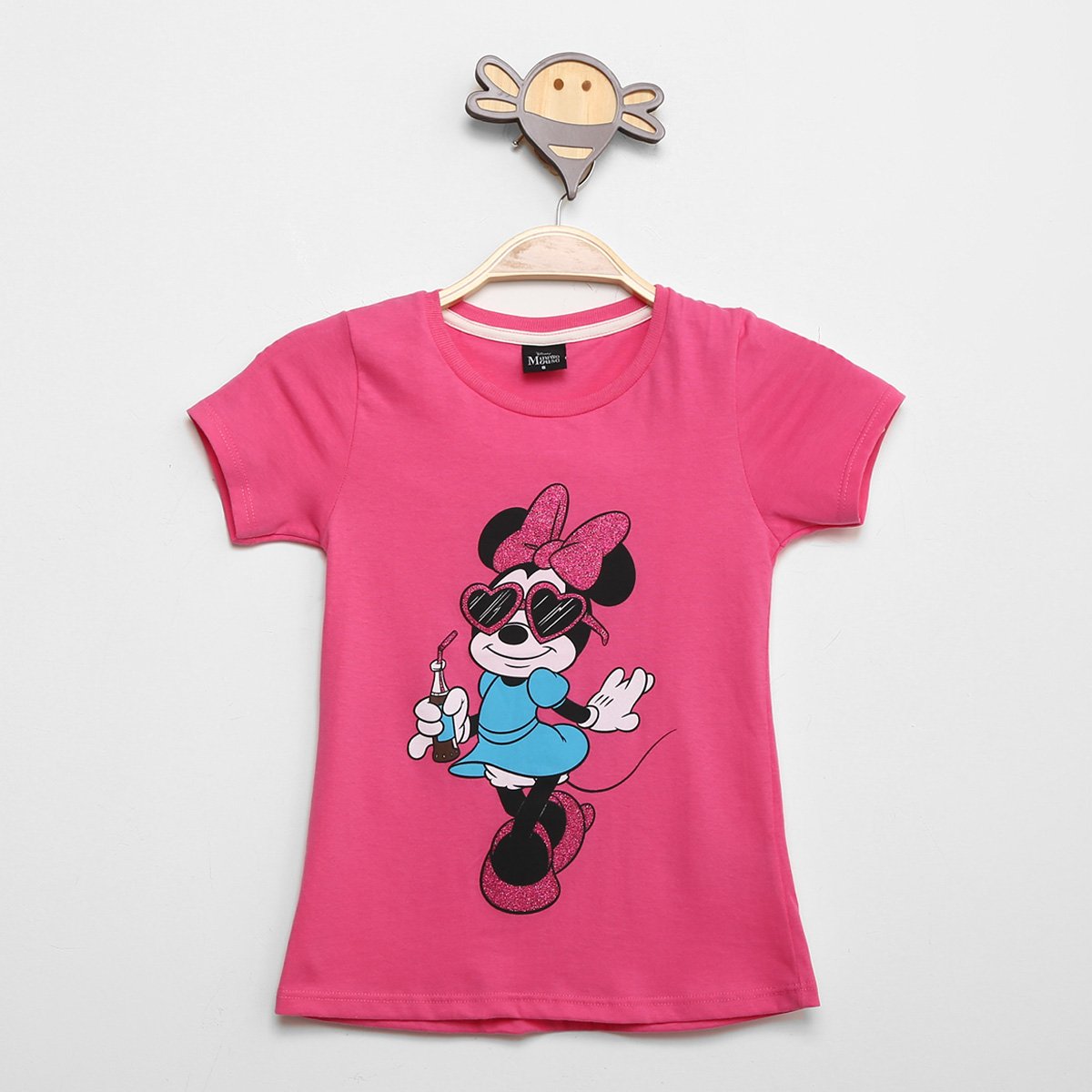 Blusa Infantil Disney Minnie Feminina - Pink Menor preço em Blusa Infantil Disney Minnie Feminina - Pink