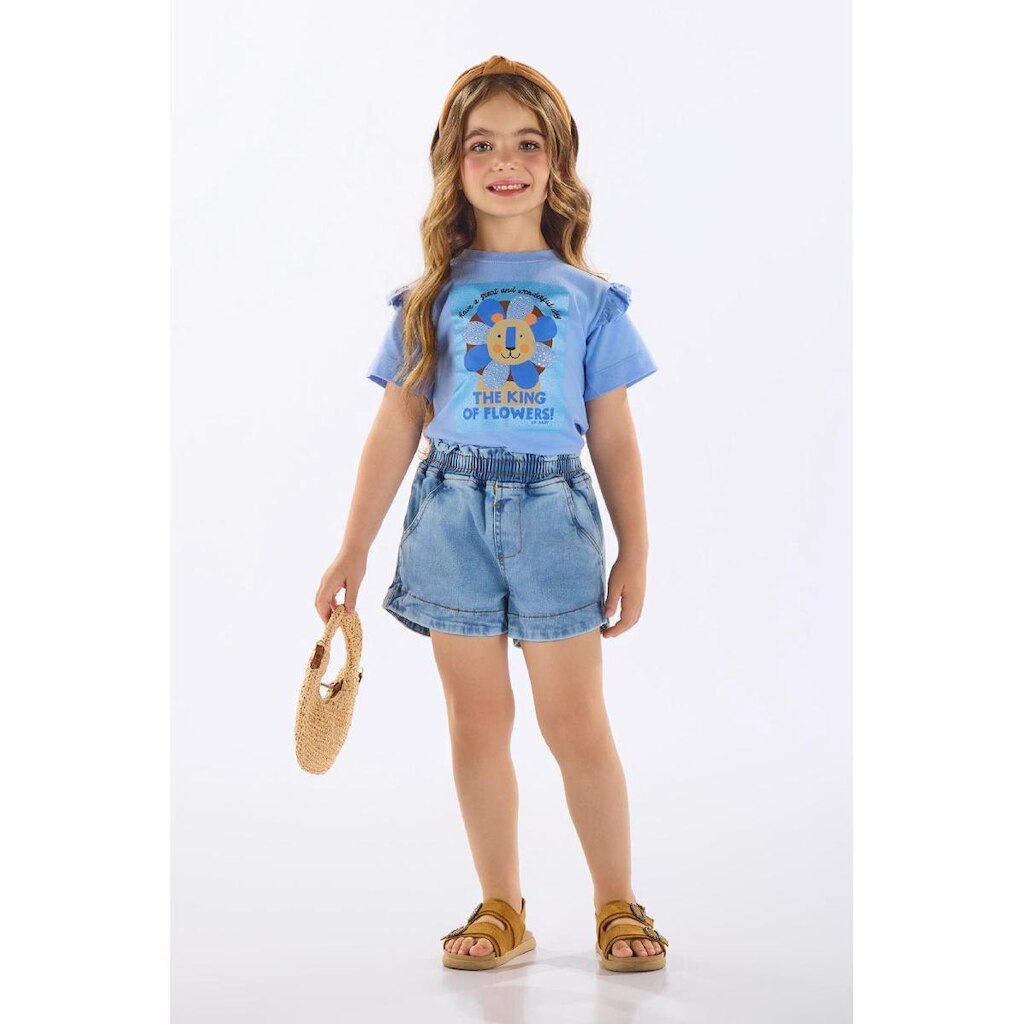 Blusa Infantil em Algodão com Strass Up Baby