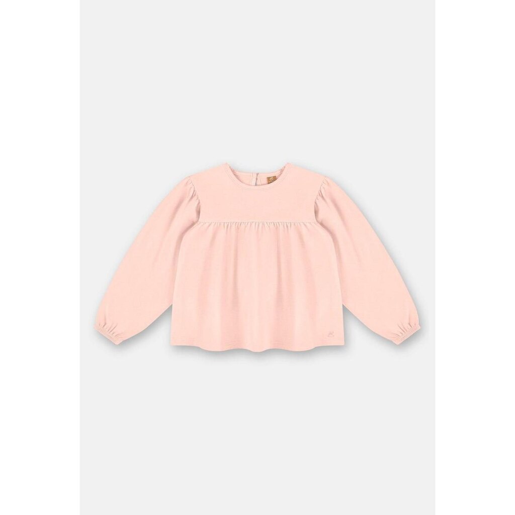 Blusa Infantil Feminina em Meia Malha com Franzido Up Baby