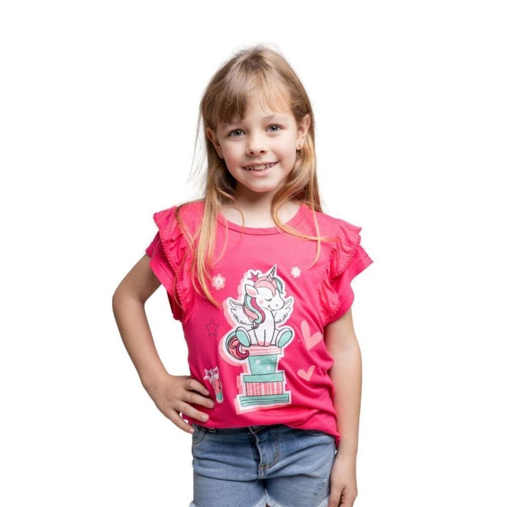 BLUSA INFANTIL FEMININA JUVENIL MENINA 1 ANO A 16 ANOS VERAO