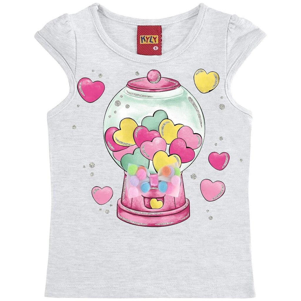 Blusa Infantil Feminina Kyly Meia Malha 110847.4996.8 Kyly