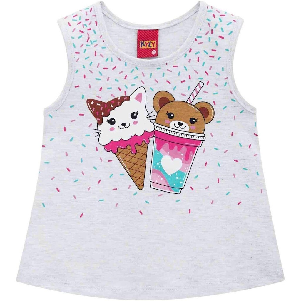 Blusa Infantil Feminina Kyly Meia Malha 111435.5516.2 Kyly