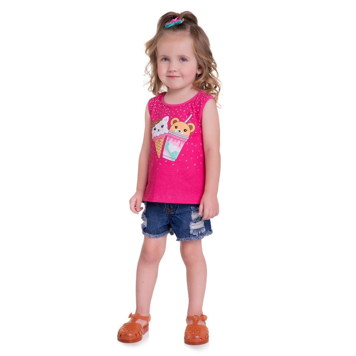 Blusa Infantil Feminina Kyly Meia Malha 111435.5516.6 Kyly - Rosa Menor preço em Blusa Infantil Feminina Kyly Meia Malha 111435.5516.6 Kyly - Rosa