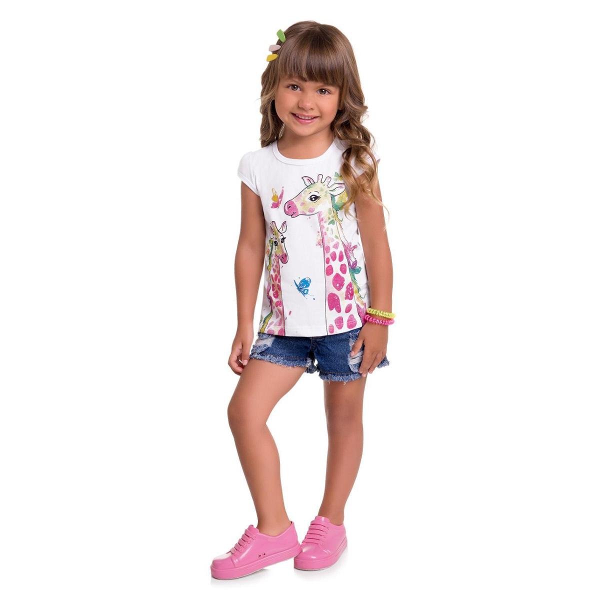 Blusa Infantil Feminina Kyly Meia Malha 111471.40064.1 Kyly - Branco Menor preço em Blusa Infantil Feminina Kyly Meia Malha 111471.40064.1 Kyly - Branco