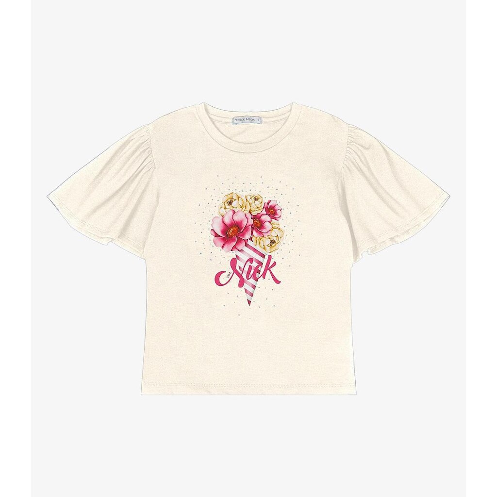 Blusa Infantil Feminina Trick Nick Bege