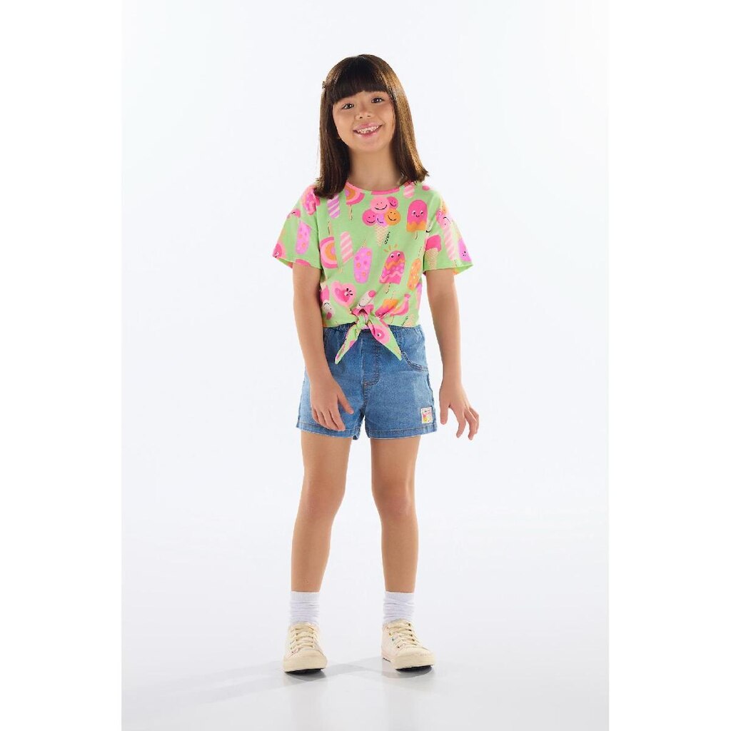 Blusa Infantil Feminino em Cotton Quimby