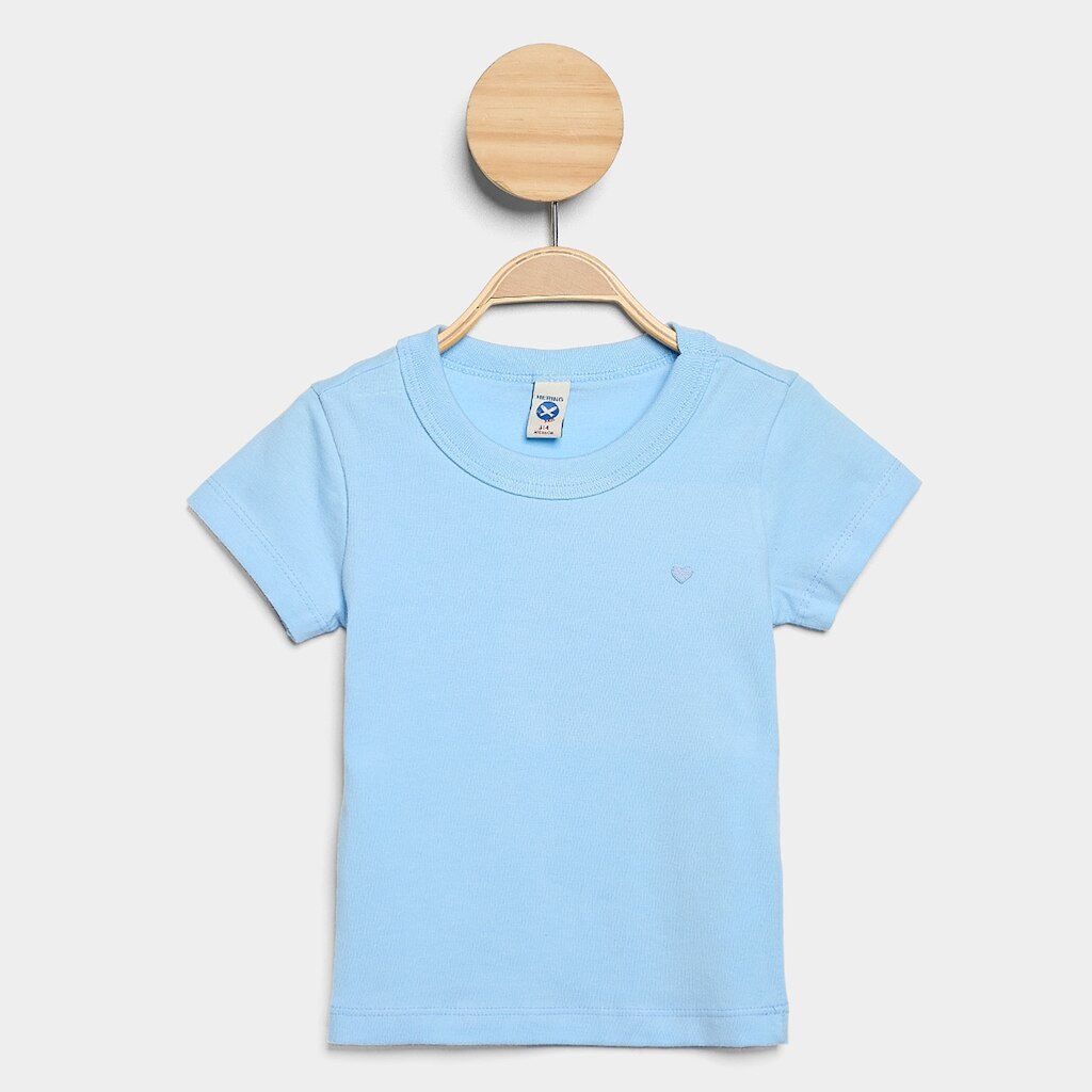 Blusa Infantil Hering Meia Malha Lisa Feminina