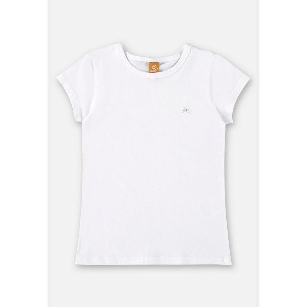 Blusa Infantil Manga Curta Básica em Cotton Up Baby