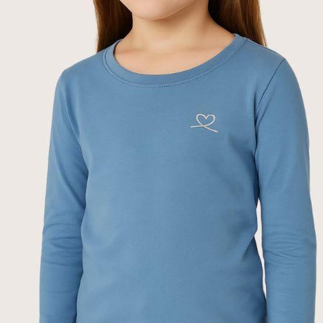 Blusa Infantil Manga Longa Básica Kely & Kety