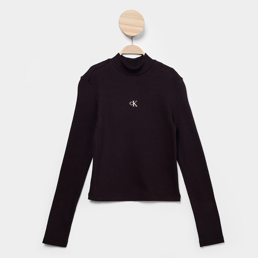 Blusa Infantil Manga Longa Calvin Klein Casual Menina