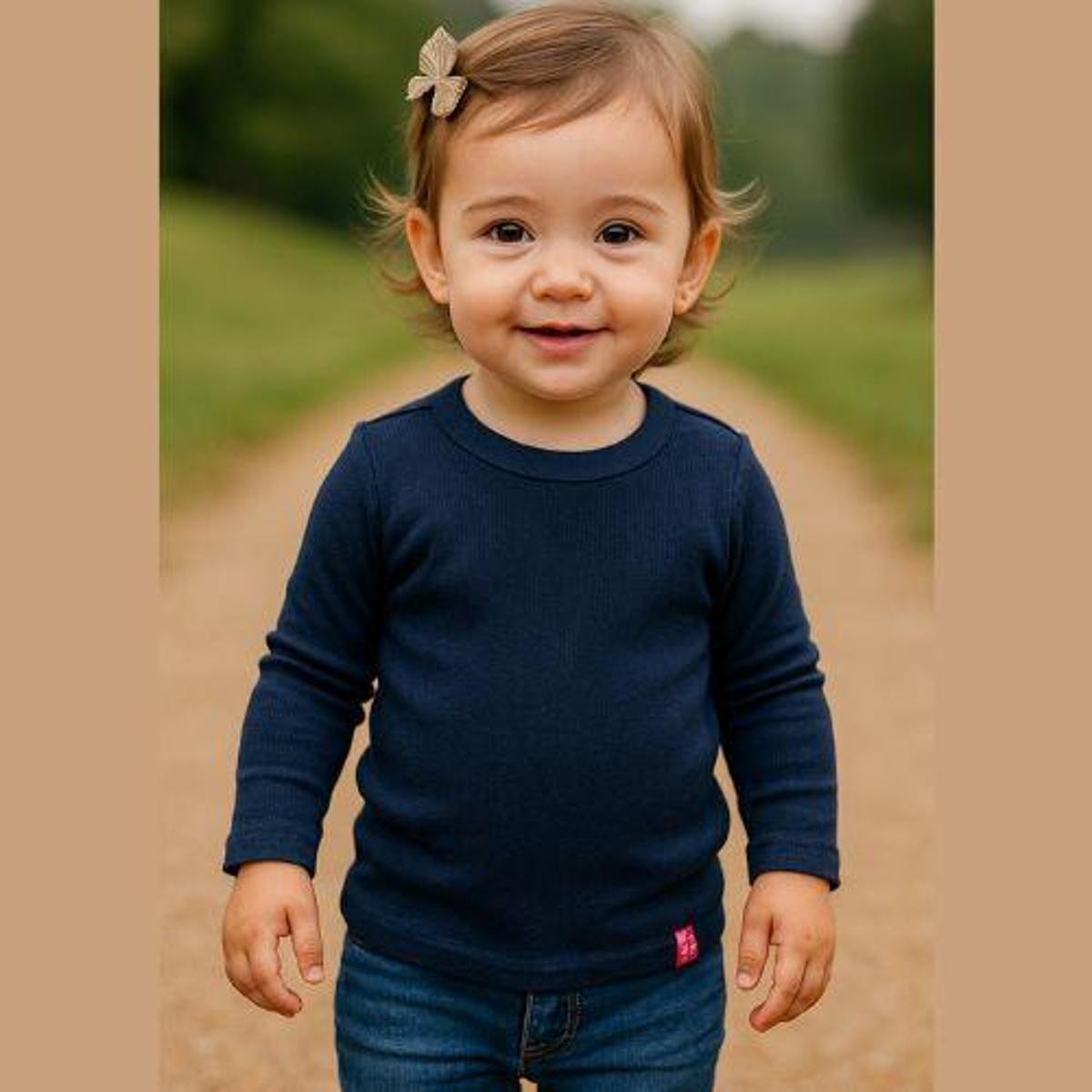 Blusa Infantil Manga Longa Canelada Kely & Kety Menor preço em Blusa Infantil Manga Longa Canelada Kely & Kety