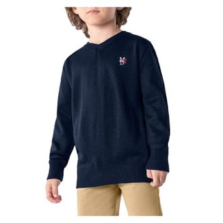 Blusa Infantil Masculina Brandili Tricot Azul Marinho - 5525