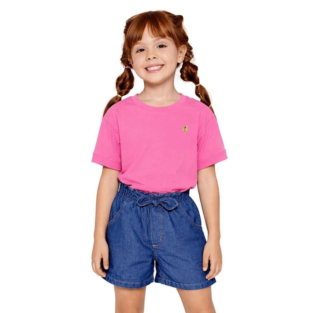 Blusa Infantil Menina Básico Alphabeto