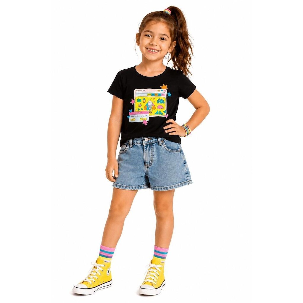 Blusa Infantil Menina Borboalegre Alphabeto
