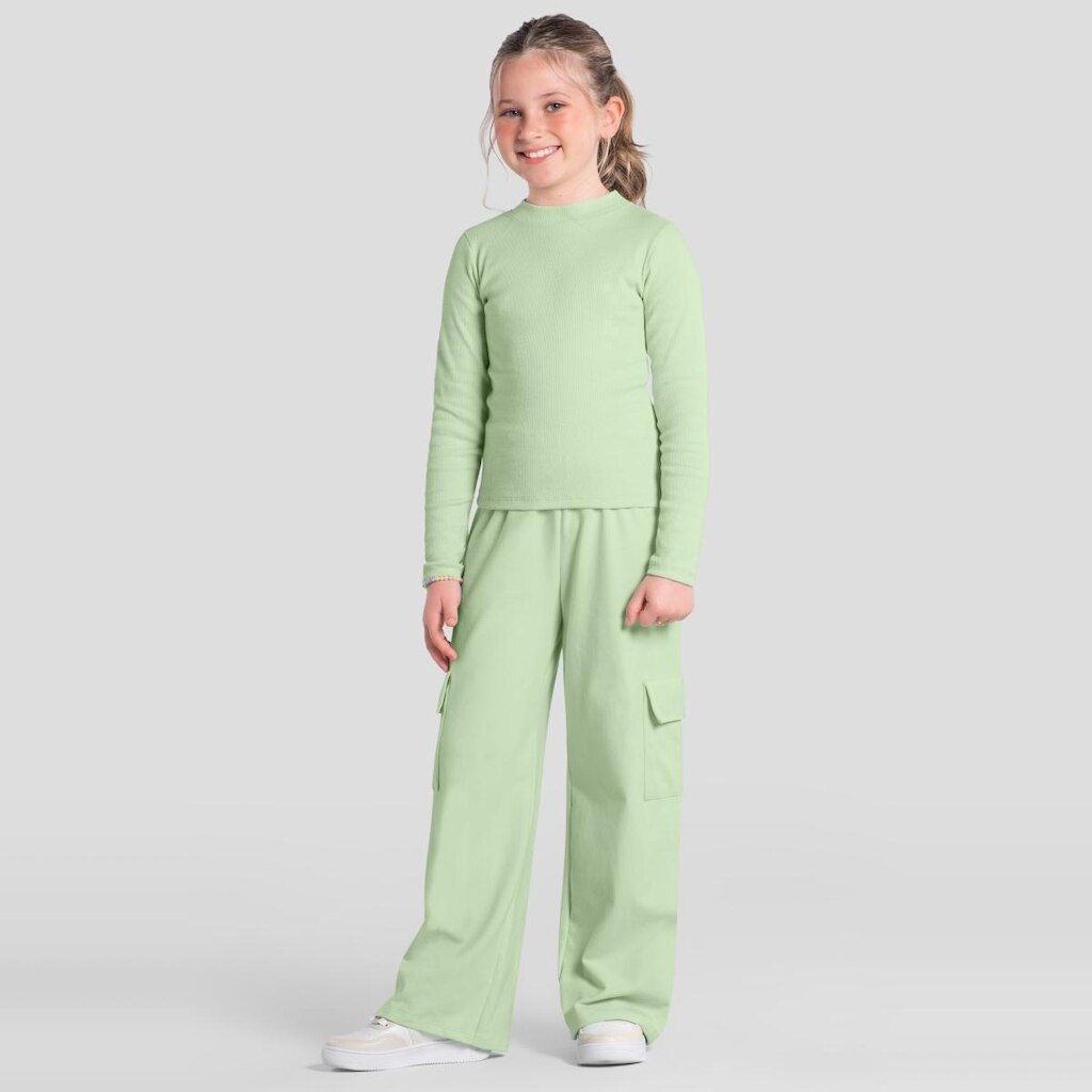 Blusa infantil menina de ribana Brandili