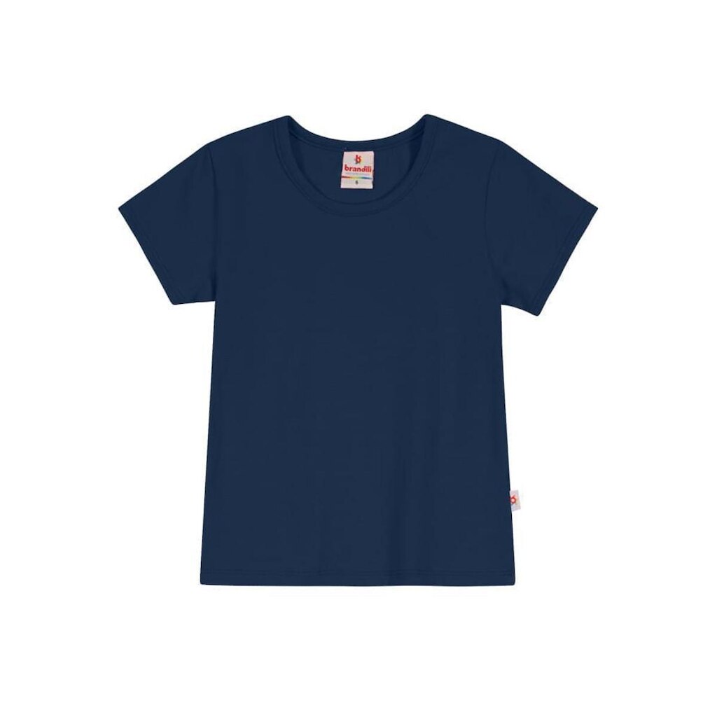 Blusa infantil menina em cotton Brandili-Azul