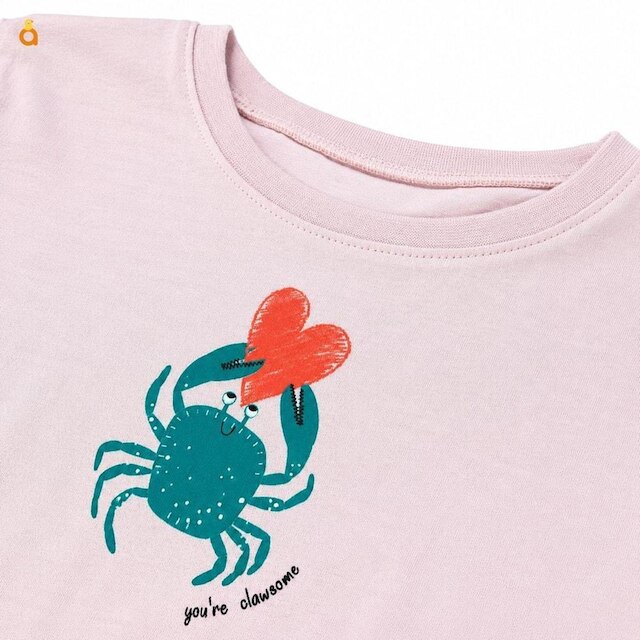 Blusa Infantil Menina Festival Alphabeto Sorbet de Rosa