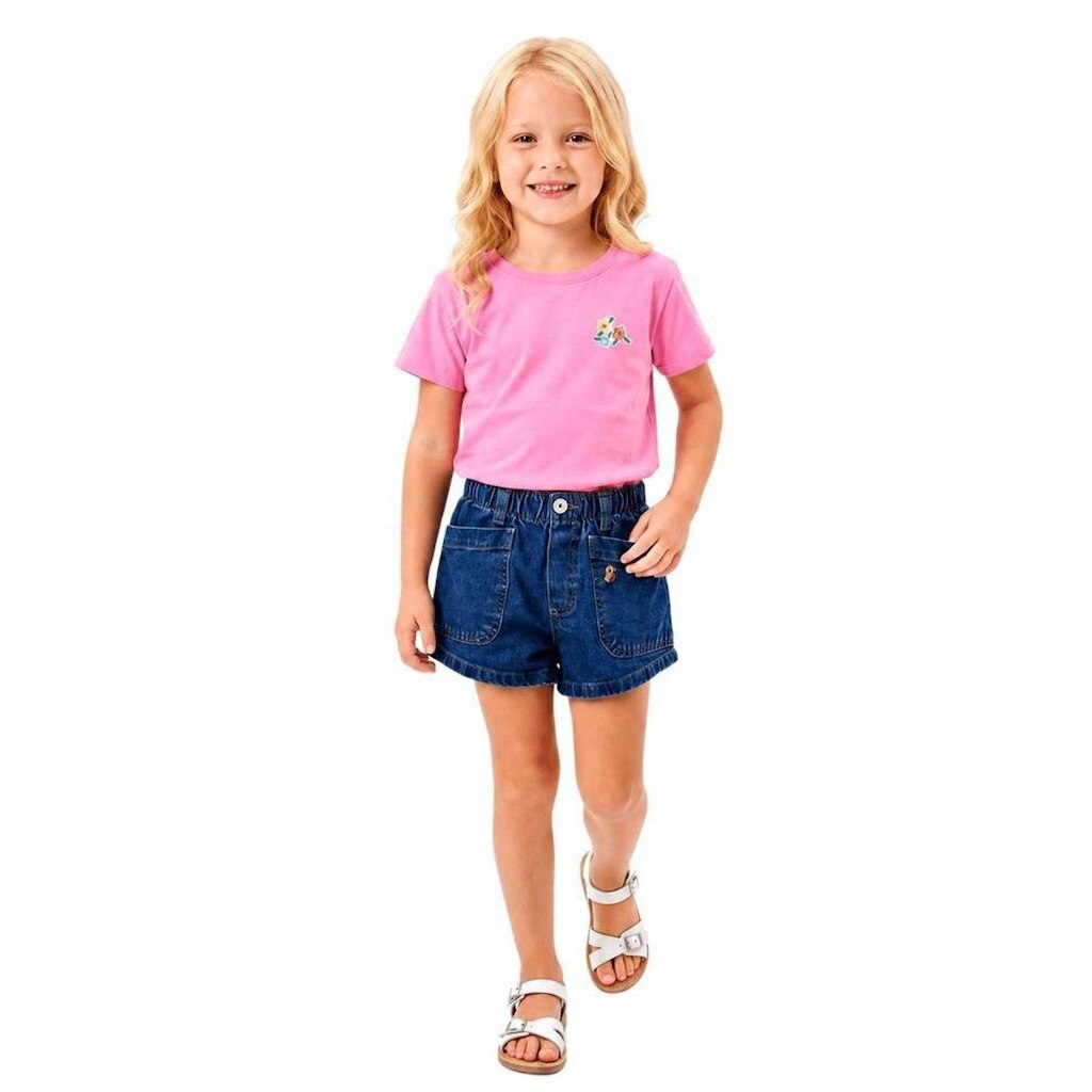 Blusa Infantil Menina Flor do Jardim Gummy Bear Alphabeto