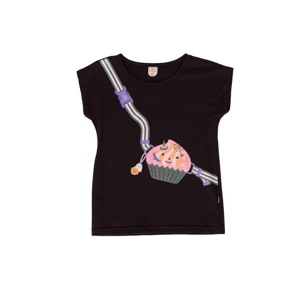 Blusa Infantil Menina Halloween Doce ou Travessura Alphabeto