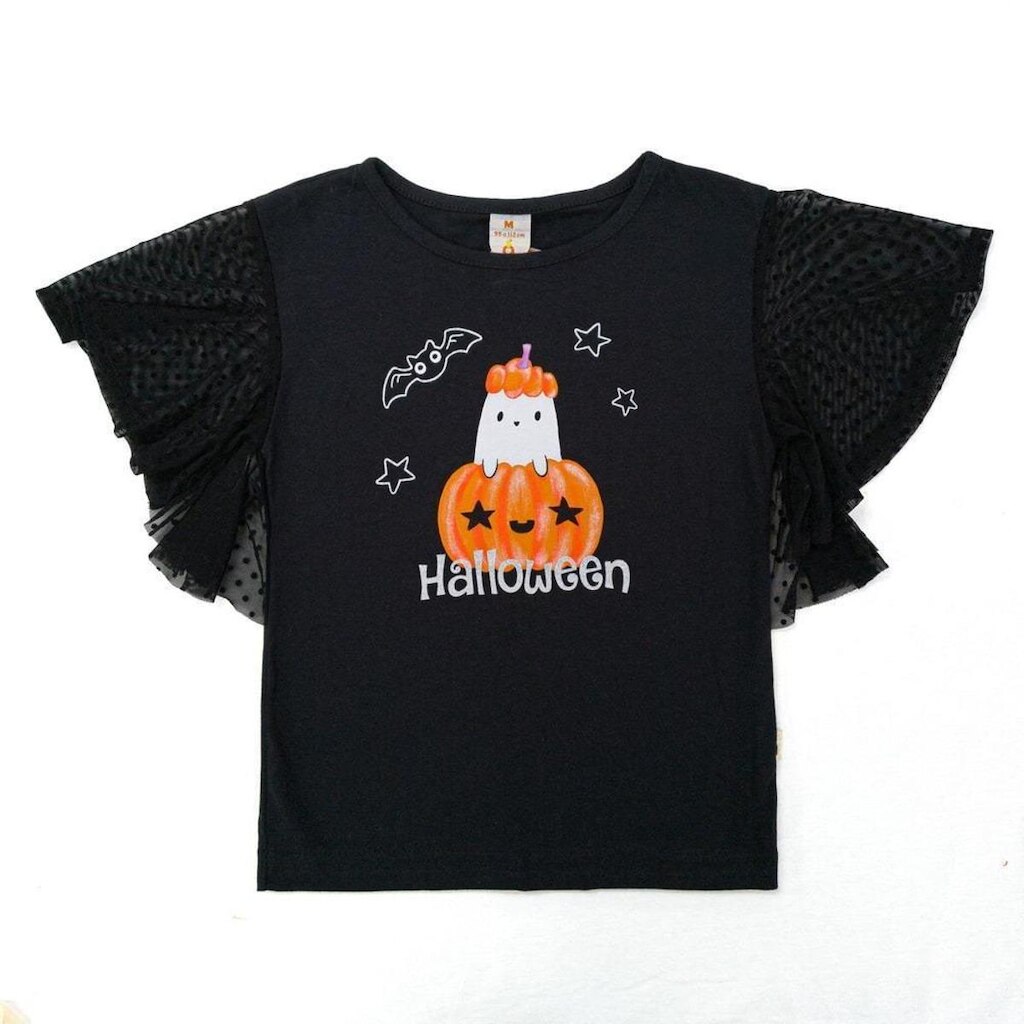 Blusa Infantil Menina Halloween Pop Alphabeto