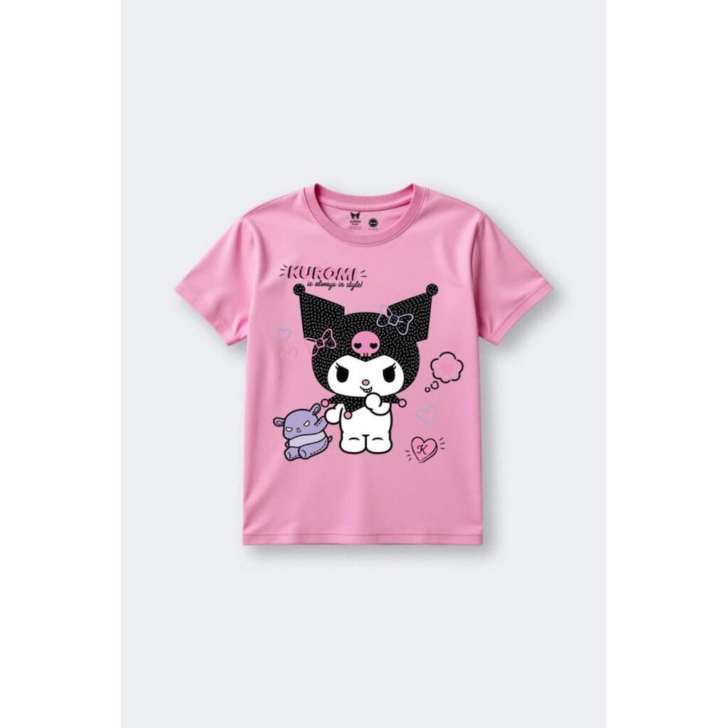 Blusa infantil menina Kuromi com strass Brandili