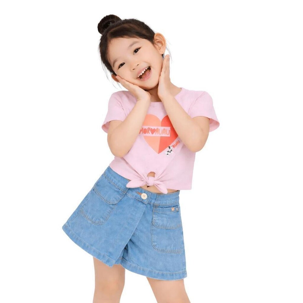 Blusa Infantil Menina Passeando Alphabeto Rose