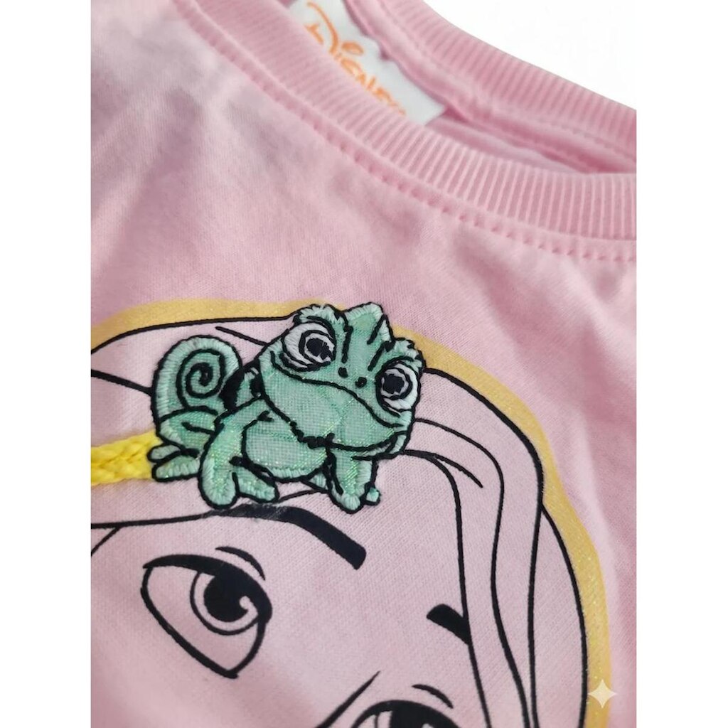 Blusa Infantil Menina Princesa Disney Alphabeto Rosa