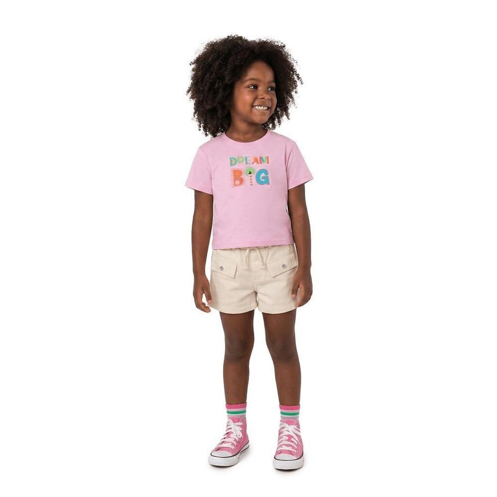 Blusa Infantil Menina Solar Alphabeto Yogurt