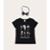 Blusa Infantil Menina+Tiara Preta Halloween Malwee Kids - Preto