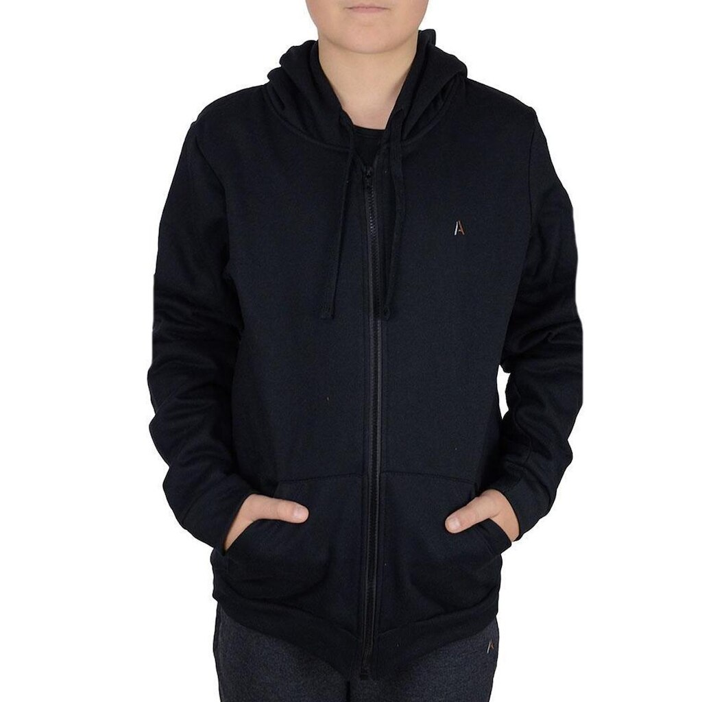Blusa Infantil Menino Applicato Moletom Preto - BAS4300