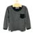 Blusa Infantil Pandi Comprida Listrada Masculino - Preto