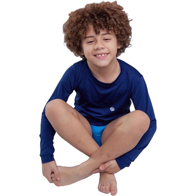 Blusa Infantil Uv50+ Térmica Menino Proteção Solar Segunda Pele