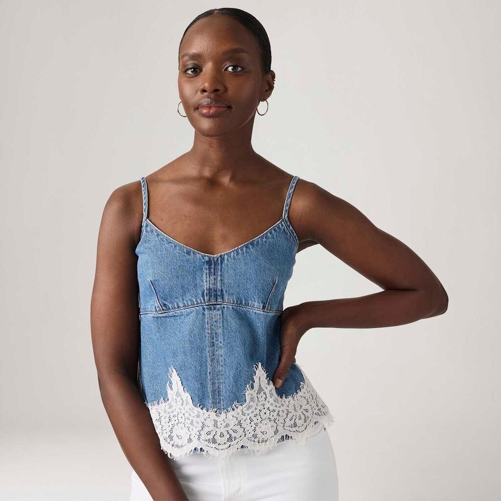 Blusa Jeans Levi's Cami 90's Lavagem Média Feminina
