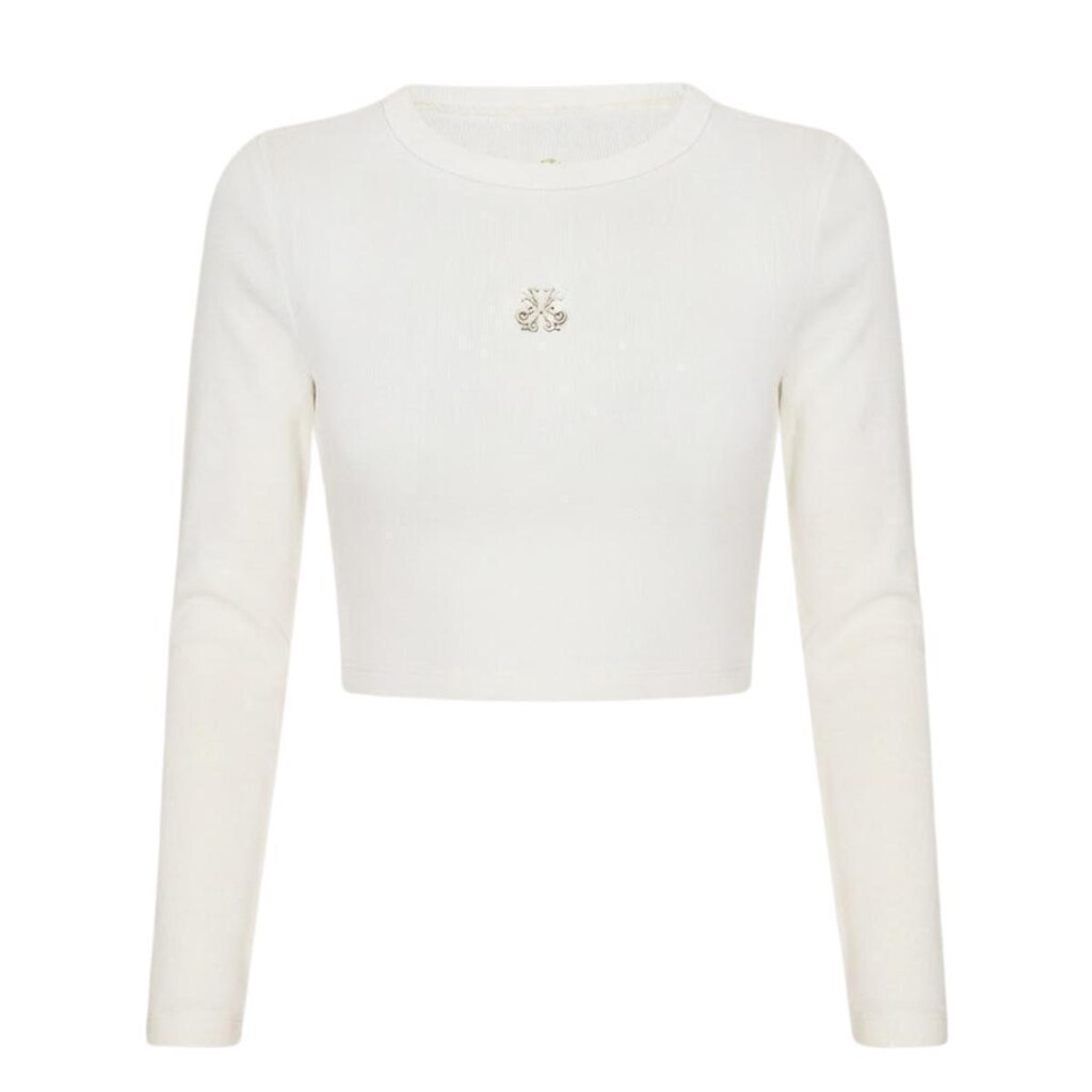 Blusa John John Manga Longa Cropped Irina