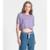 Blusa Juvenil Feminina Com Sobreposição Minty Roxo - Roxo